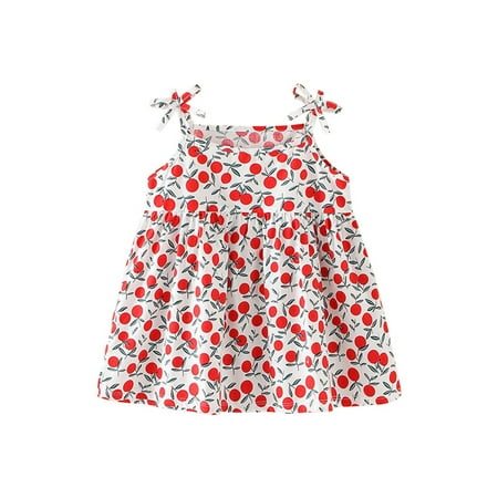 

Summer Savings Clearance! Dezsed 6M-5Y Toddler Flower Girl Dress Baby Beach Dresses Cute Printed Sleeveless Sling Cotton Newborn Princess Dress Summer Kids Dresses For Girls