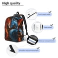 thumbnail image 4 of Yiaed Red And Blue Fire Dragon F Print Backpack, Premium Laptop Backpack, Travel Backpack for Women, Lightweight Backpacks, Comfortable Back Pack-Medium, 4 of 5