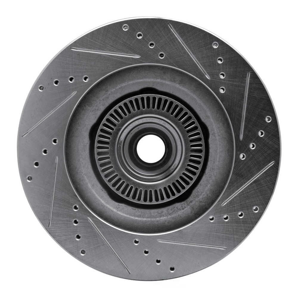 Dynamic Friction Company 631-54172L DFC Brake Rotor - Drilled And Slotted - Silver