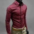 thumbnail image 6 of DISHAN Men's Shirt Button-down Closure Anti-wrinkling Odorless Long-sleeve Button-down Shirt for Daily Life, 6 of 8