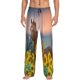 thumbnail image 1 of Balery Horse Sunflowers Pantalones de pijama para hombre, pijama ultraligero, pantalón de descanso-Medium, 1 of 6