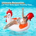 thumbnail image 2 of Flotador inflable para piscina Junbig, 63 cm, con forma de pollo, con luces solares, 2 of 7
