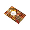 thumbnail image 3 of MKHERT Collage of Ethnic Motifs Abstract Background Placemats Table Mats for Dining Room Kitchen Table Decoration 12x18 inch,Set of 4, 3 of 4