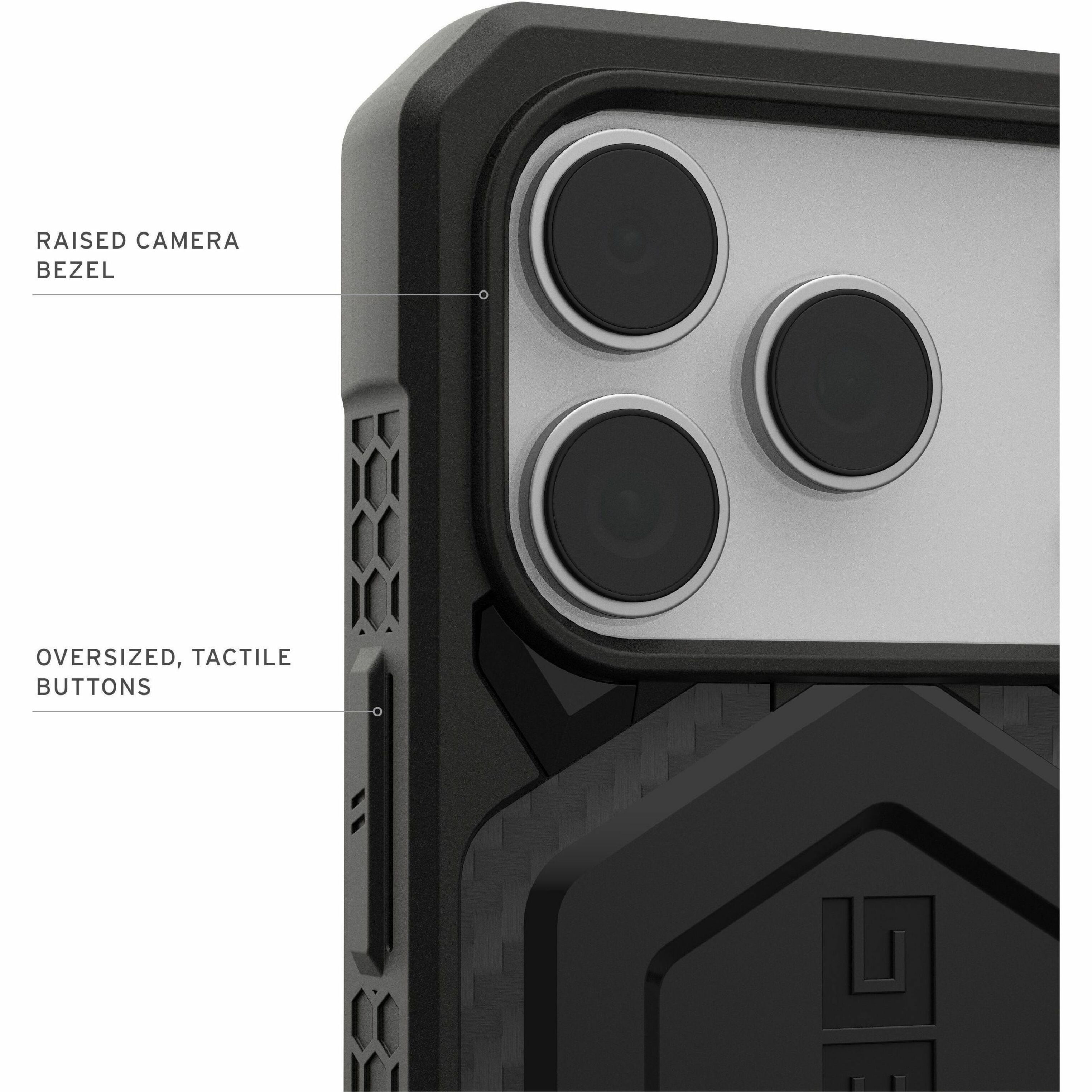 UAG iPhone 17 Pro Case Monarch Pro - Compatible with MagSafe Military Grade Protective Cover, Carbon Fiber