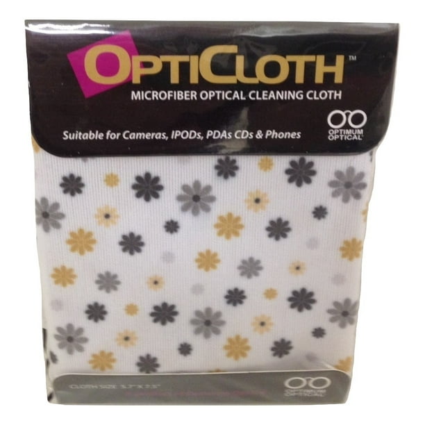 Optimum Optical Floral Design OptiCloth Microfiber Optical Cleaning