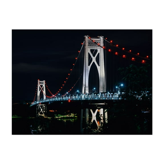 Mid-Hudson Bridge - Poughkeepsie New York Photography Unframed Wall Art Print 5 x 7 inches