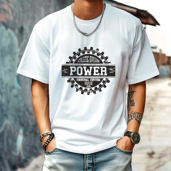 Men's T Shirt Round Neck Patterned Tee Summer New Sports Shirt Vintage Style Gift for Friends XS