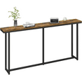 thumbnail image 3 of Renwick 63" L Modern Extended Console Table for Hallway Living Room, Rustic Brown, 3 of 9
