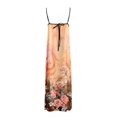 thumbnail image 5 of WILLBEST Dresses pour Femmes Robe Maxi Contrastée Bretelles Spaghetti Tenues d'Été Voyage Sans Manches Longue Dresses, 5 of 5
