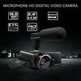 thumbnail image 4 of HD 1080P Digital Video Camera Camcorder with Microphone Photography 16 Million Pixels, 4 of 8