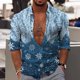 thumbnail image 1 of Camisa de solapa de malla para hombre, camisa de traje de calle de moda de primavera y verano, para exteriores, suave y cómoda, tela de alta calidad, novedad 2024, 1 of 6