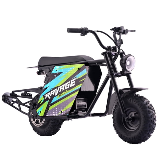 Droyd Ravage Electric Trail Bike for Teens & Adults, 35 MPH Top Speed, 50 Mile Range, 3000W Motor, Fat Tubeless Tires, Wheelie Bar, Hydraulic Brakes, Electric Pit Bike, 220 lb Capacity