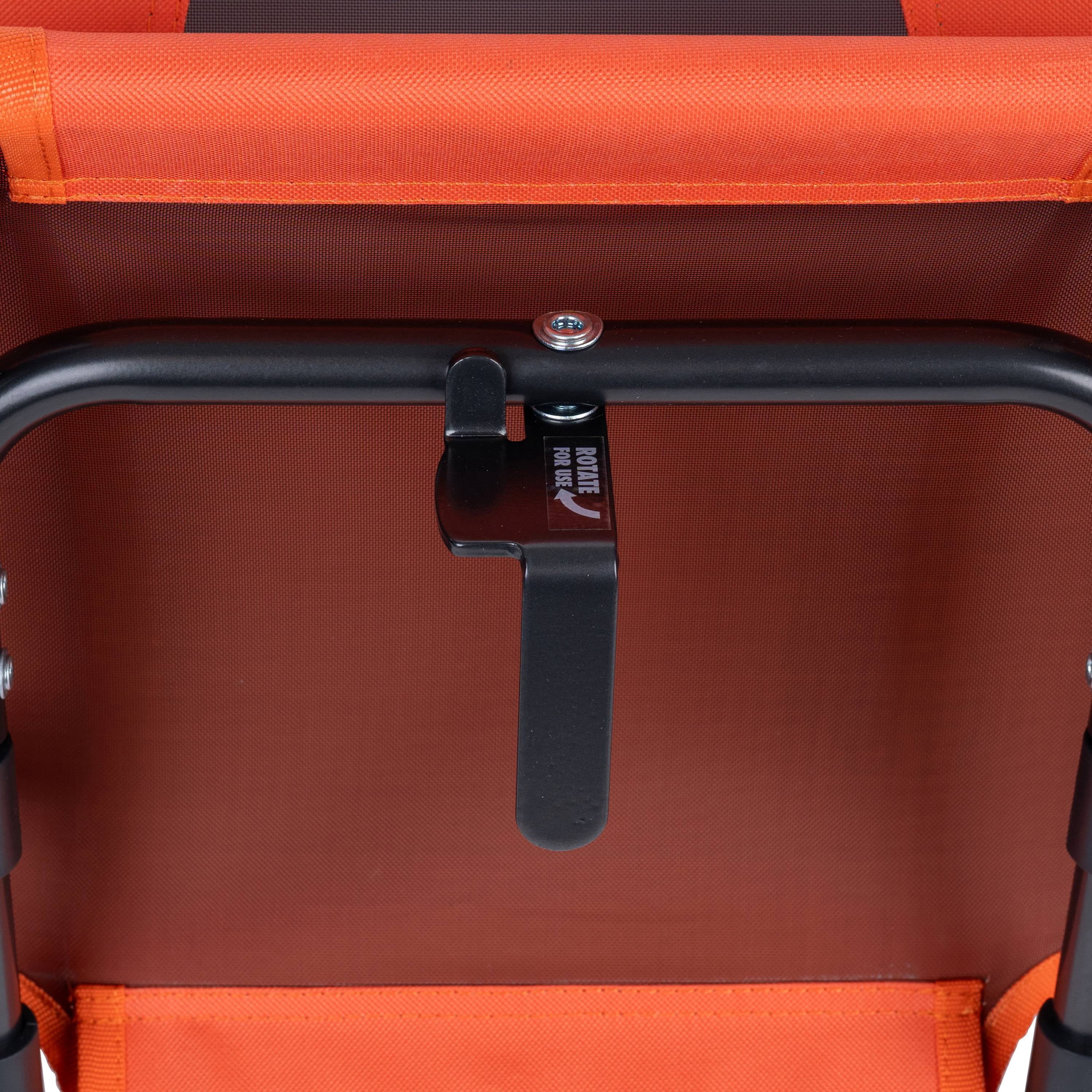 GCI Outdoor Big Comfort Stadium Seat with Armrests Orange Bleacher Chair for Back Support