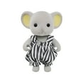 thumbnail image 3 of 3.5 Inch Flocked Animal Toys | Kids' Play Animal Figures | Pretend Play Mini Figurine with Fabric Overalls | Nursery and Desk Decor Collector Toys Gift for Student, 3 of 7