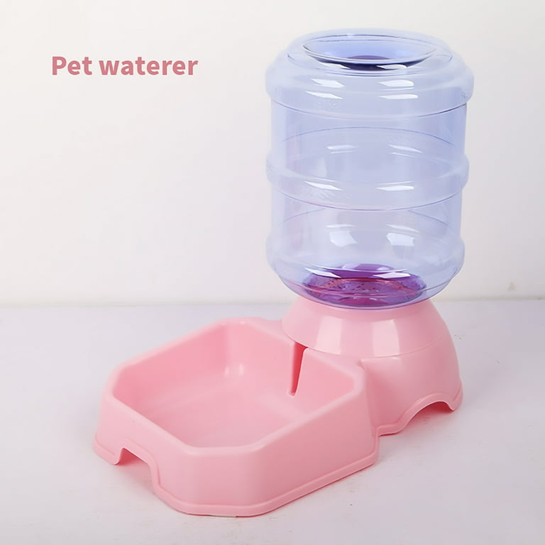 UPIT Standing Pet Water Dispenser and Food Bowl - Height Adjustable Cat Water  Dispenser with Detachable Pole - Nonslip & Non-Spill Dog Water Bottle  Dispenser - Dog Feeding Station for Indoor (Gray) - BopBay