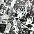 thumbnail image 4 of Tomie Stickers (56 Pcs), Junji Ito Horror Comics Japanese Vinyl Decal, Waterproof Creepy Sticker Pack Perfect for MacBook, Water Bottle, Laptop, Phone, Hydro Flask, 4 of 6