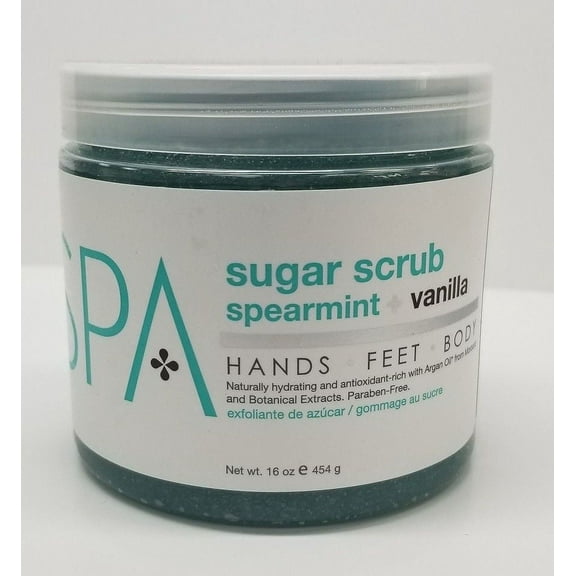 BCL Spa Sugar Scrub 16 oz 100% Organic (Spearmint + Vanilla)