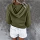 thumbnail image 5 of Blusa de manga larga con bolsillo estampado a la moda para mujer, blusas informales, sudaderas con botones Pompotops FGAJ17387, 5 of 6