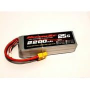RoaringTop 25C 2200mAh 4S 14.8V LiPo Battery Pack with XT60 Plug