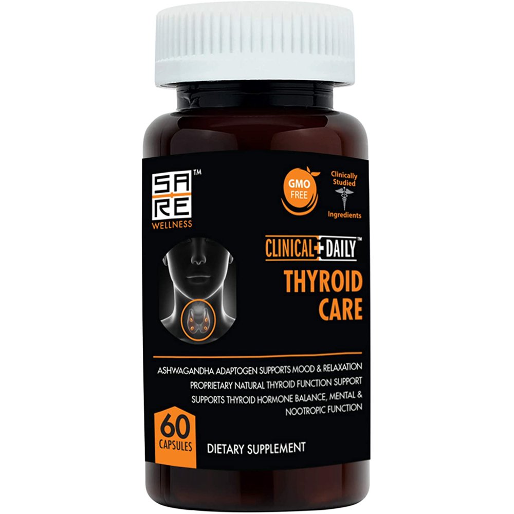 Natural Thyroid Support Supplement, Ashwagandha Adaptogen Superfood