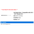 thumbnail image 2 of Left Hatch Strut - Compatible with 2013 - 2017 Mazda CX-5 2014 2015 2016, 2 of 2