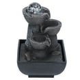thumbnail image 4 of LED Tabletop Waterfall Flowing Water Fountain for Home Office Decor - Relaxing and Soothing Resin Landscape Decoration, 4 of 7