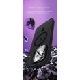 thumbnail image 5 of PINSAI for iPhone 14 Pro Max Case with Camera Cover Built-in Stand,Magnetic Phone Case Translucent Matte Shockproof-Deep Purple, 5 of 6