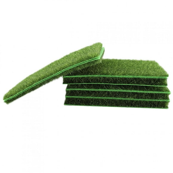 Nikou Artificial Grass-10Pcs Artificial Grass Mat Sod Lawn Garden Micro Landscape Decoration Home Decoration