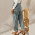 thumbnail image 7 of Bovemsi Women's Casual Pants Womens Corduroy Pockets Cropped Straight Leg Elegant Trousers for Travel, 7 of 7