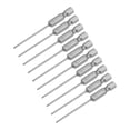 thumbnail image 1 of Puntas Phillips de Unique Bargains 1/4 pulgadas vástago hexagonal 65mm longitud cruzada 1.6PH00 destornillador magnético S2, 10 piezas, 1 of 4