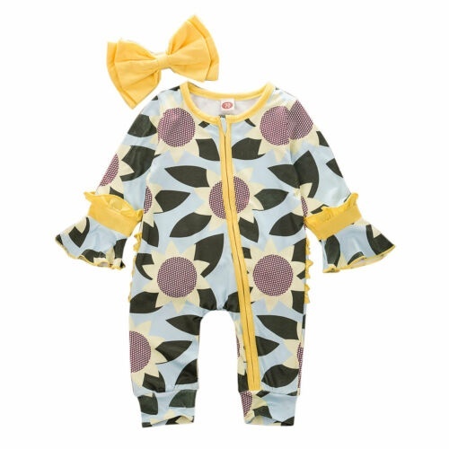 baby boy sunflower outfit