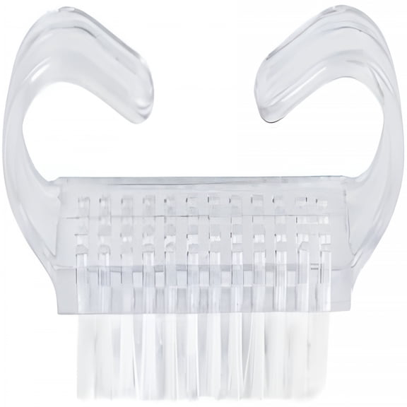 ACDANC 3Pcs Different Kinds of Fingernail Brush with Plastic Handle Nail Brush for Cleaning Fingernails - Easy to Use Nail Scrub Brush - Nail Cleaner Nail Brushes for Hands Feet (Transparency)