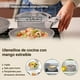 thumbnail image 5 of Juego de 16 Ollas y Sartenes con Mango Desmontables, Alta Antiadherente, Bateria de Cocina Con Tapas y Cojín, Sartén para Freír Apto para Lavaplatos, Cocina de Inducción y Horno, 5 of 6