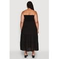 thumbnail image 4 of Womens Plus Size Elegant Strapless Tiered Sundress, 4 of 4