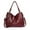 Burgundy, variant on Women Leather Handbags Women Luxury Handbags Women Bags Designer Crossbody Bags Female Messenger Bag Designer Tote Shoulder Bags