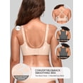 thumbnail image 4 of Bra OEAK para mujer, sin costuras, festoneado, sin aros, color nude, 4 of 6