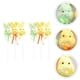 thumbnail image 3 of 6 piezas adornos de conejo de pascua accesorios de ramo de flores accesorios de diseño de festival, 3 of 6