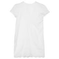 thumbnail image 2 of Seyurigaoka Women Casual Short Sleeve Solid Color V-Neck Cutouts Slim Dress, 2 of 4