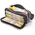 thumbnail image 1 of Crayon de Grande Capacité Multi Fonction Étudiant Sac à Plume Toile avec Double Fermeture Éclair, 1 of 5