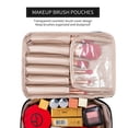 thumbnail image 5 of Bolsa de maquillaje de viaje Queboom, neceser para cosméticos, neceser para mujer y hombre (negro), 5 of 5