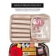 thumbnail image 5 of Bolsa de maquillaje de viaje Queboom, neceser para cosméticos, neceser para mujer y hombre (negro), 5 of 5