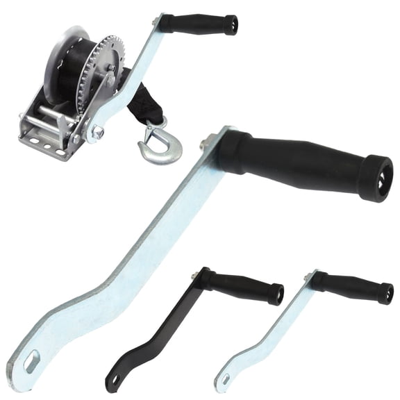LGCASL Black Hand-Cranked Winch Handle for Marine Vehicles and Trailers Replacement Winch Handle Crank Handle Boat Trailer Winch Handle Comfort Crank Pulling Handlebar System Replacement New