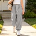 thumbnail image 2 of TIREOW Girls Boys Wide Leg Sweatpants Solid Color Elastic Waist Baggy Sweat Pants Kids Fashion Lightweight Casual Loose Fit Jogger Pants, 2 of 5