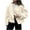 White, variant on Womens Cropped Wool Blend Jackets Fall V Neck Open Front Short Coats Casual Outerwear Winter Outfits (XXL, White)