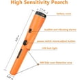thumbnail image 4 of Metal Detector Pinpointing,Waterproof Pinpointer 360 Degree Search Gold&Treasure Finder with Belt Holster &LED Indicator& Buzzer Vibration, for Adults and Kids (Orange), 4 of 12