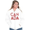 thumbnail image 3 of Canada Maple Leaf Flag Patriotic Zip Up Hoodie Men's Women's Brisco Brands S, 3 of 5