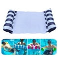 thumbnail image 5 of 3 Pack Premium Inflatable Aqua Portable Summer Water Hammock Bed, Chair, Lounger Float for Adults, 3 x Navy, 5 of 6