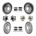 thumbnail image 1 of Transit Auto Front Rear Hub Bearings Assembly Coated Disc Brake Rotors and Semi-Metallic Pads Kit (10Pc) for Car Chevrolet Cruze Buick Verano Volt - Left Right Side (Driver Passenger) KBB-129503, 1 of 11