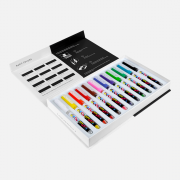 Karin Pigment Decobrush Markers - Set of 12, Basic Colors