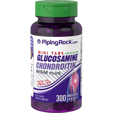 UPC 840994100221 product image for Piping Rock Mini Tabs Advanced Glucosamine Chondroitin MSM Plus 300 Tablets for  | upcitemdb.com